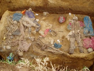 Massengrab in Comalapa